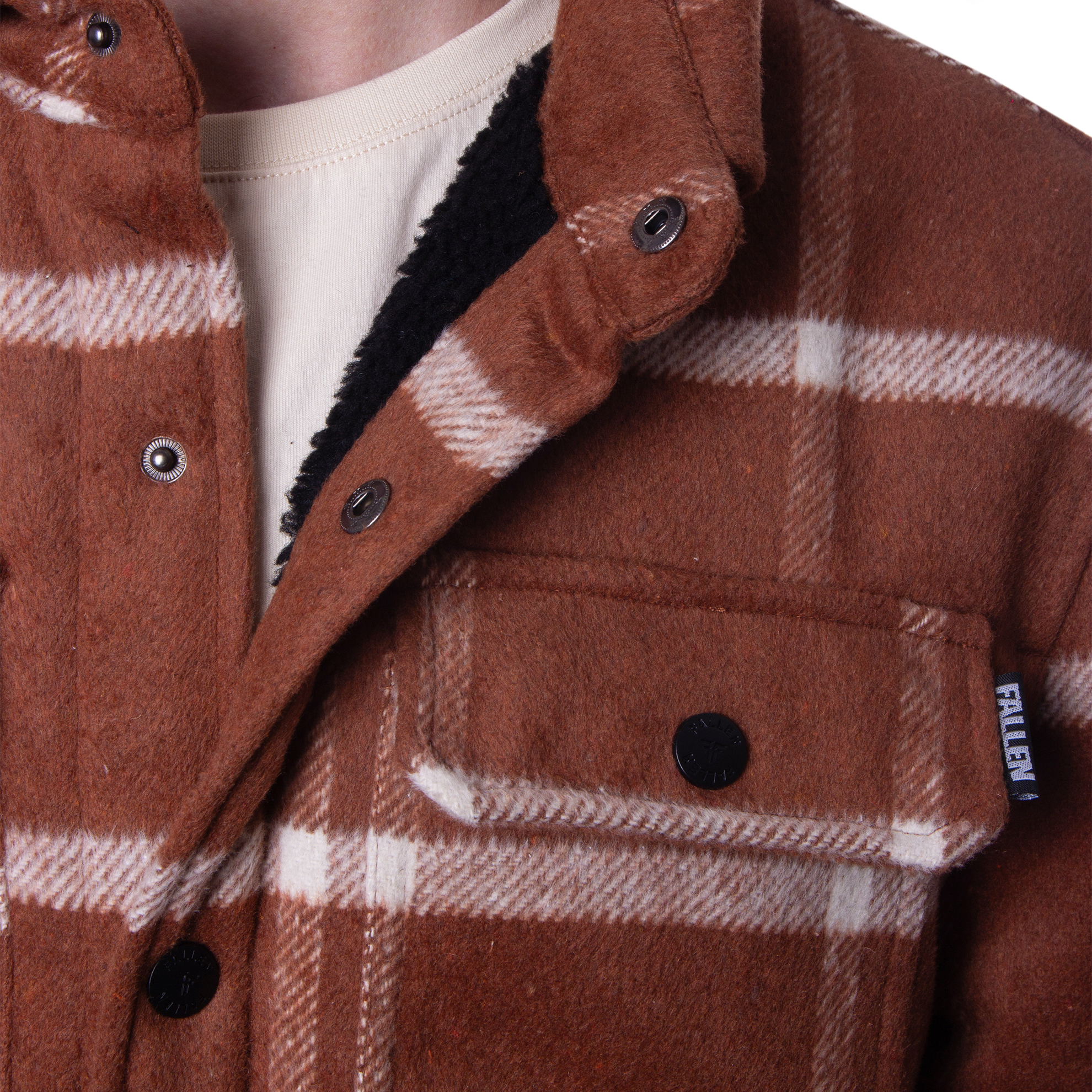 CAMPERA LAMB BROWN/WHITE  IMPORTADO