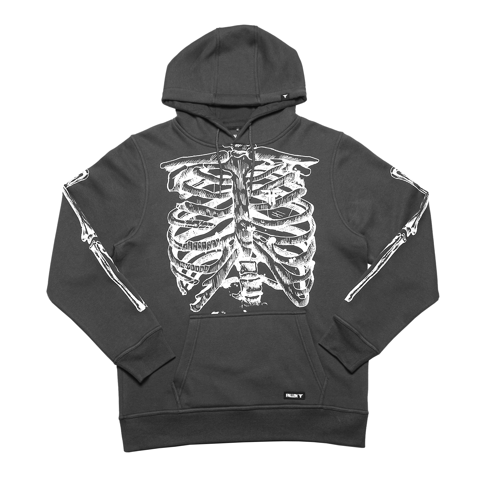 BUZO SKELETON ASPHALT/OFFWHITE IMPORTADO